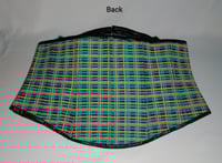 Image 3 of DENIM STRIPES UNDERBUST CORSET