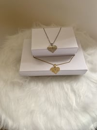 Heart Beat Necklace and Earrings Set