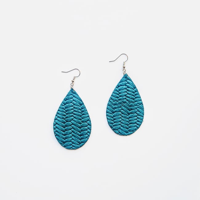 Dehlia Woven Suede Earrings