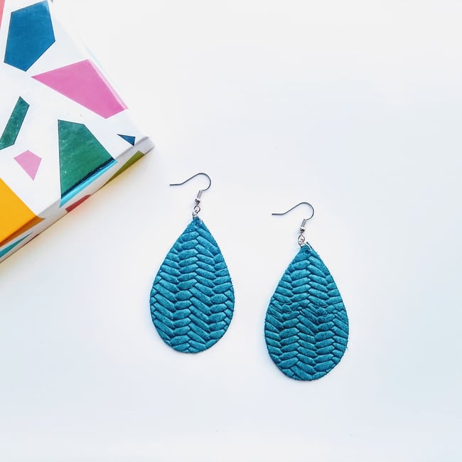 Dehlia Woven Suede Earrings