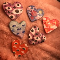 Image 1 of Heartthrob Handmade Clay Pin