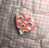 Image 2 of Heartthrob Handmade Clay Pin