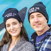 Image 1 of UNFUCK THE WORLD BEANIE