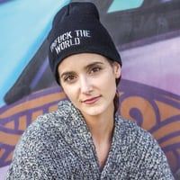 Image 3 of UNFUCK THE WORLD BEANIE