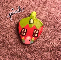 Image 3 of Strawberry Sweet Strawberry Handmade Clay Pins