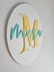 Image of Inital & name acrylic plaque 
