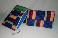 CLUTCH BAG BLUE KENTE
