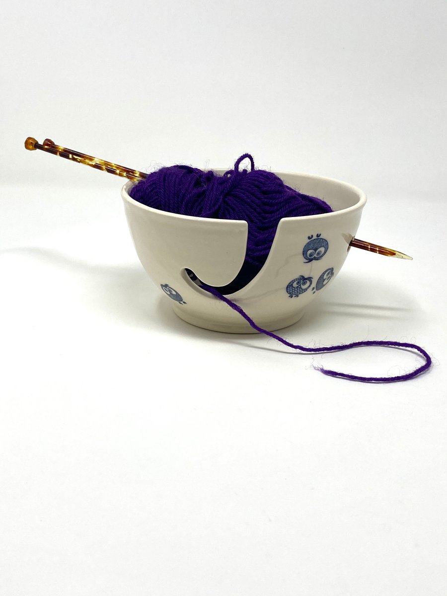 Owl decorated STRING bowl | Ebsworth Pots