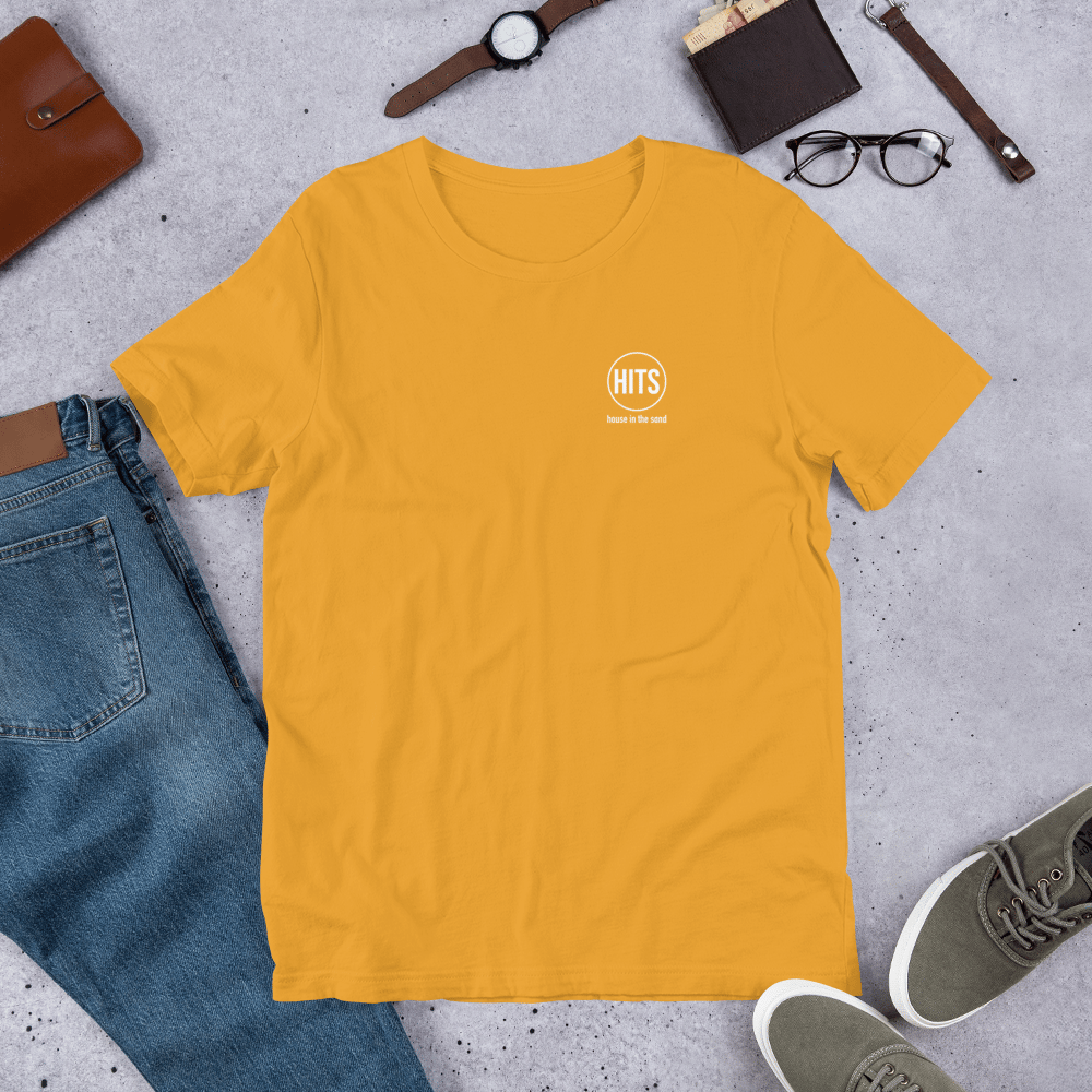 Image of Limited Edition: HITS logo tee in mustard