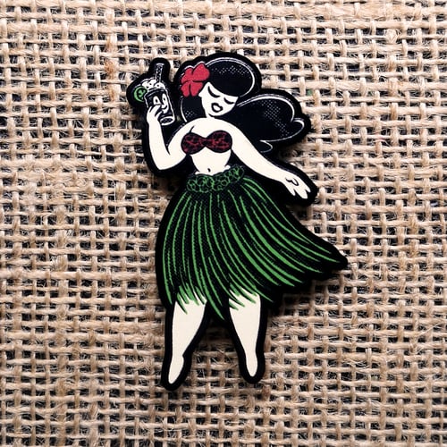 Image of Hula Girl - Acrylic Pin