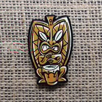 Image 2 of Bongo Beatin' Tiki - Acrylic Pin