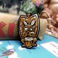 Image 1 of Bongo Beatin' Tiki - Acrylic Pin
