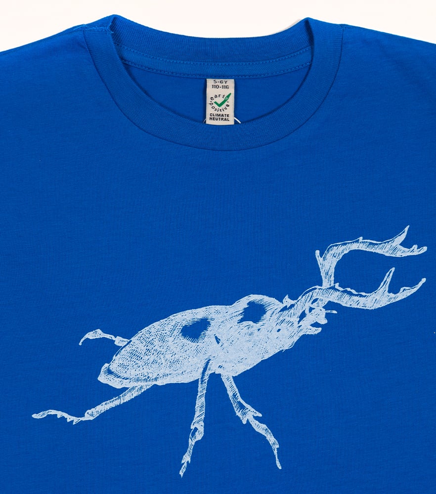 Beetle Bright Blue Kids-T (Organic)