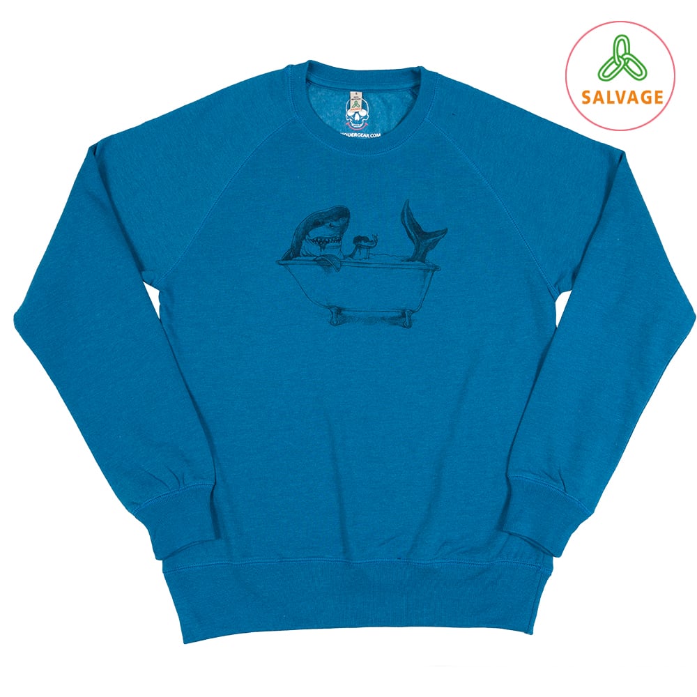 Shark Unisex Blue Sweatshirt (Recycled)