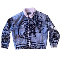 Image 1 of 1 of 1 XL LEVIS SHERPA LINED HEAVY WEIGHT DENIM TRUCKER JACKET