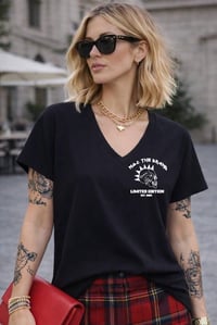Image 1 of CAMISETA OVER BÁSICA SKULL NEGRA