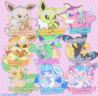 Image 2 of shiny eeveelution drinks stickers