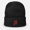 Demonbunny Embroidered Beanie