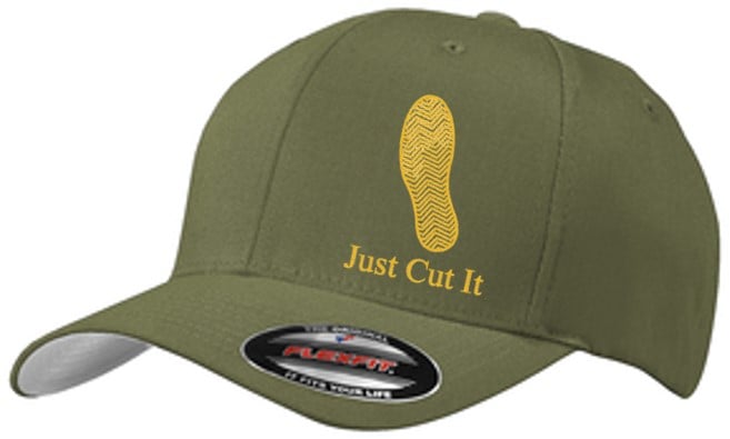 Image of JUST CUT IT ~ RUNNING W FLEXFIT CAP