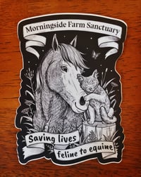 Saving Lives, Feline to Equine sticker 