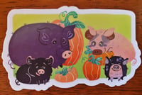 Pumpkin Piggies sticker