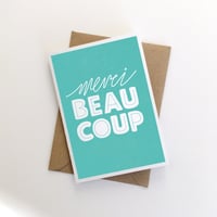 Image 1 of Merci Beaucoup eco-friendly card