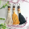 Wooden Bead Keychain 