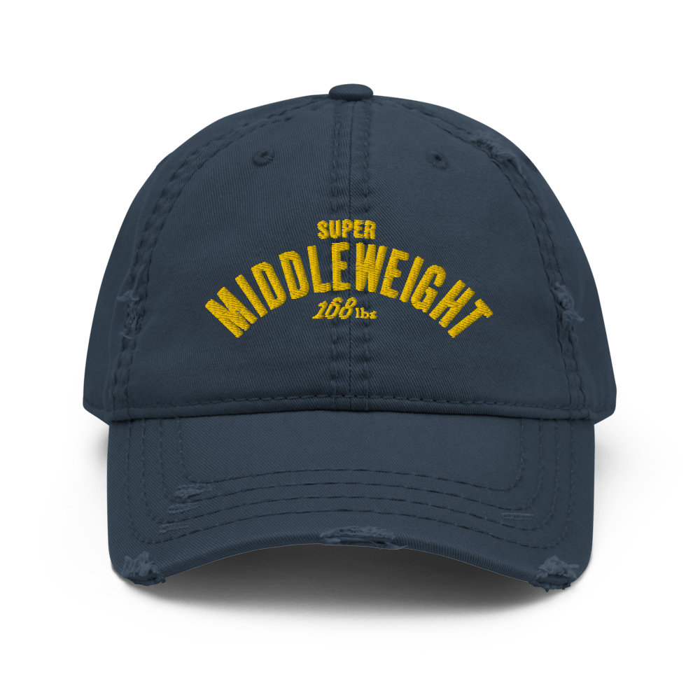 Super Middleweight Distressed Dad Hat. (3 colors)