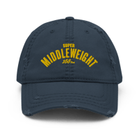 Image 1 of Super Middleweight Distressed Dad Hat. (3 colors)