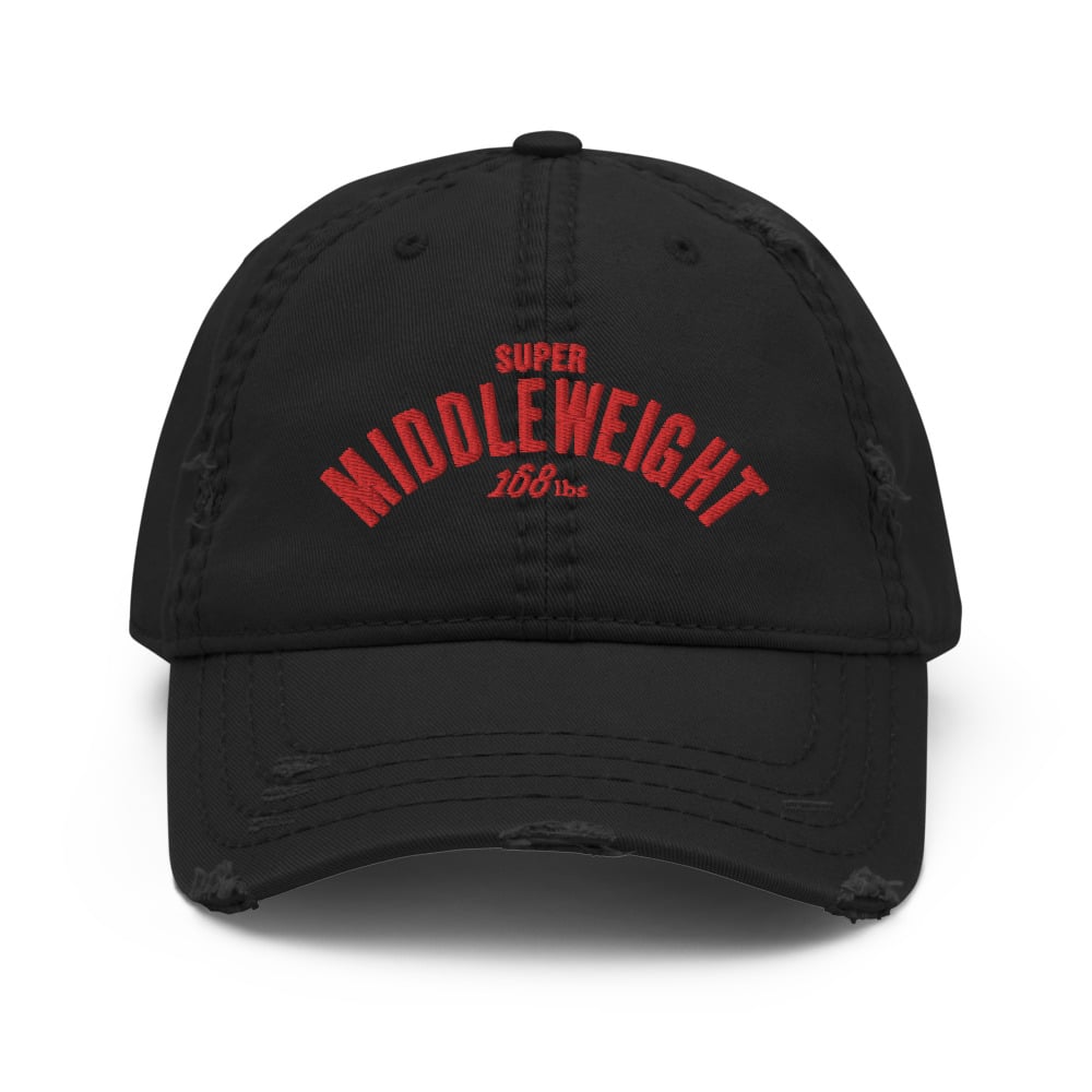 Super Middleweight Distressed Dad Hat. (3 colors)