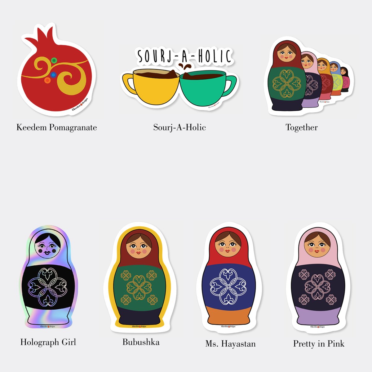 Fig Armenian Postage Stamp Stickers - Tooz - Cute Die Cut Stickers -  Armenian Stamp Sticker 