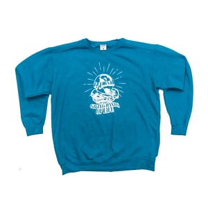 Image of The Giving Hands Crewneck (Topaz Blue)