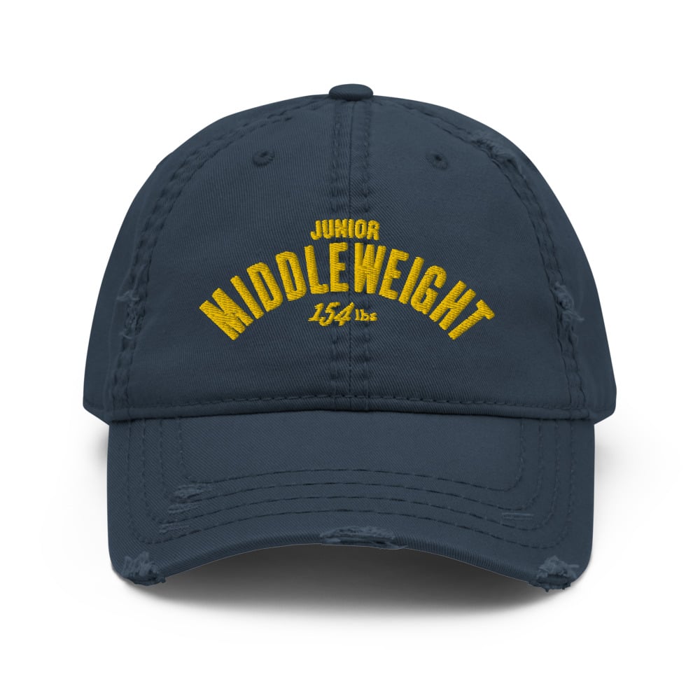 Junior Middleweight Distressed Dad Hat. (3 colors)