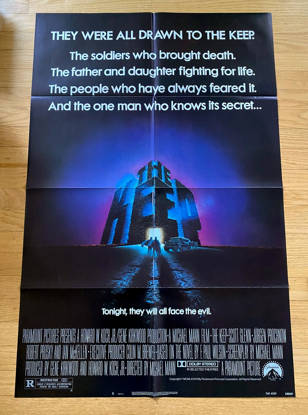 1983 THE KEEP Original U.S. One Sheet Movie Poster