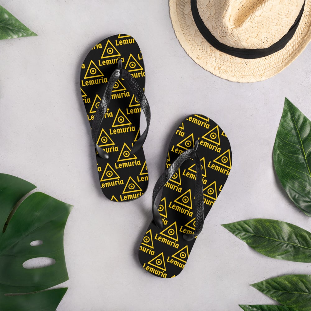 Image of “Heaven” Mu / Lemuria Symbol - Flip-Flops