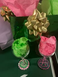 Image 3 of Pink and green