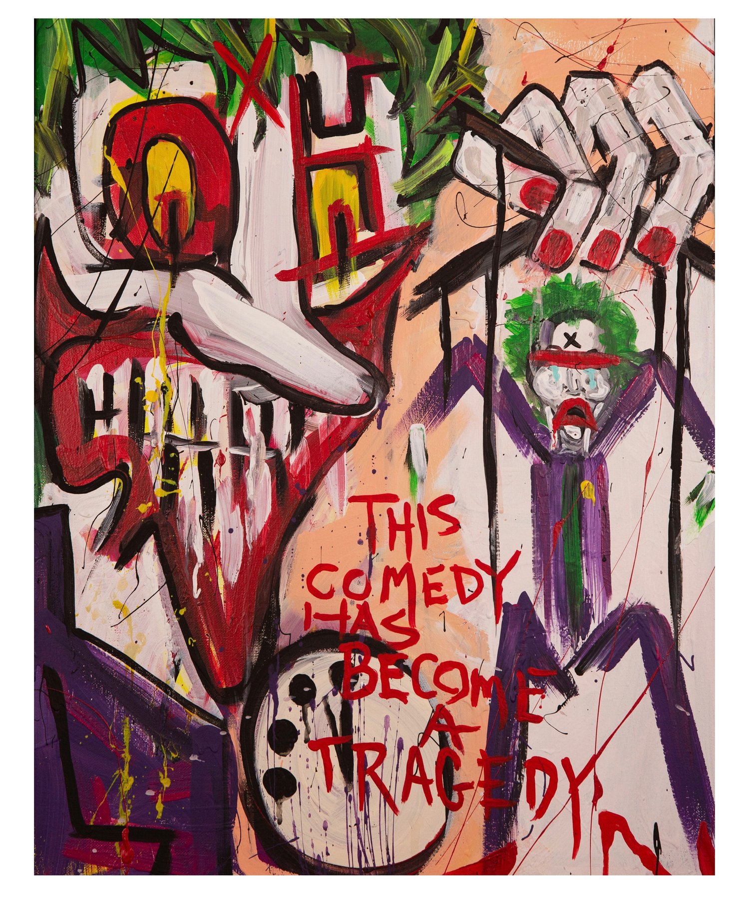 "THIS COMEDY HAS BECOME A TRAGEDY" Signed Giclee Print 