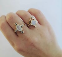 Image 2 of  The Cosmic Order Activation Ring - on ring finger 