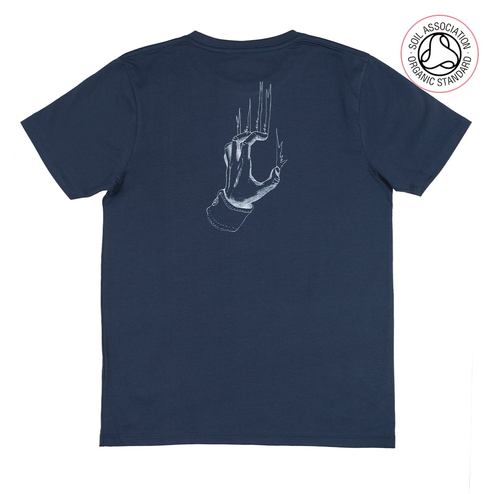 Back Scratch Unisex Denim T-shirt (Organic)