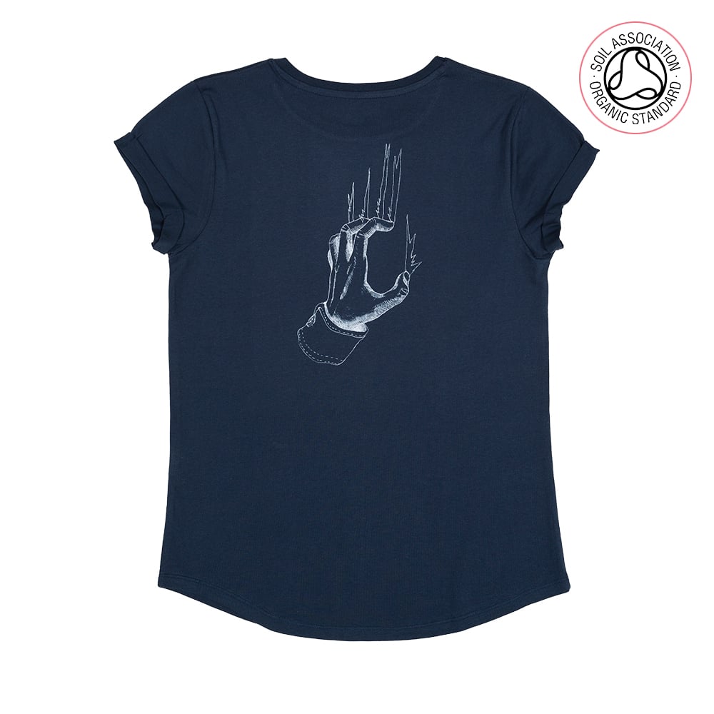 Back Scratch Women's Roll Sleeve T-shirt (Organic)