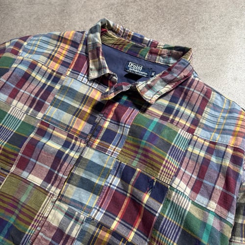 Image of 1990s Polo Ralph Lauren Patchwork Jacket, Size XL