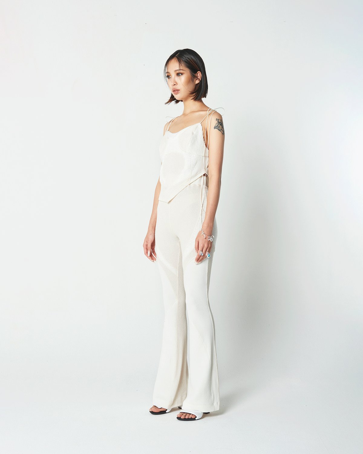Cream beige pants