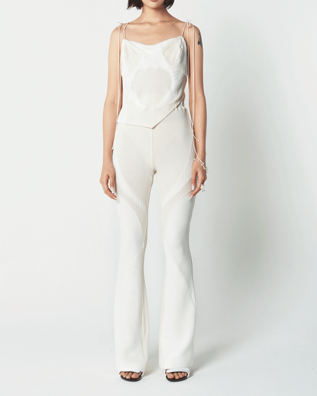 Cream beige pants