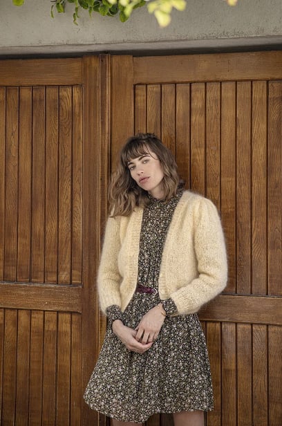 Image of -- PATRON/PATTERN : FRENCHY Cardigan Mohair & Angora versions --