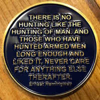 Image 2 of CBP ~ THE HUNTING OF MAN COMMEMORATIVE COIN