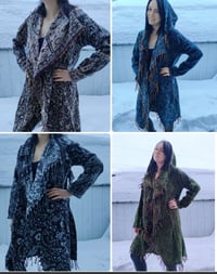 Image 5 of Green Paisley Fringe Coat