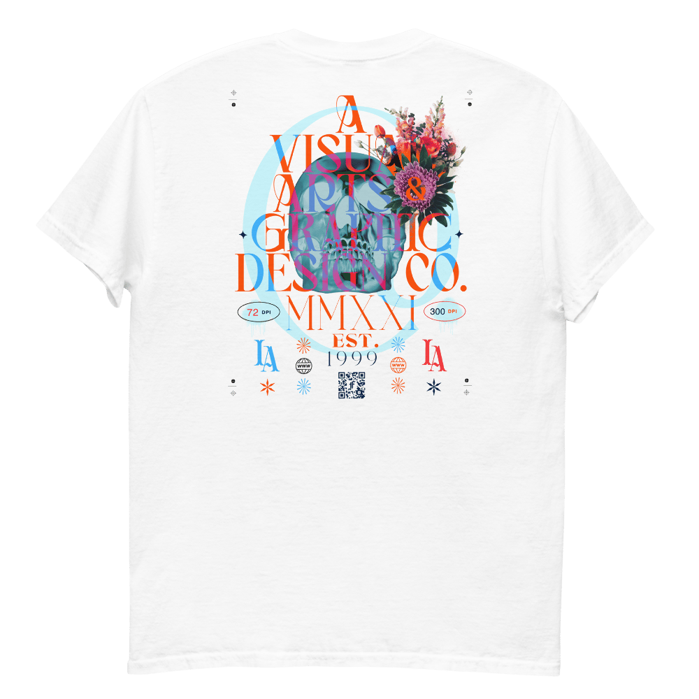 Image of AVA&DG Co. MMXXI - White Skully Heavyweight Tee