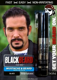 Image 3 of Blackbeard for Men - Black