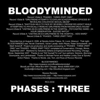 Image 3 of BLOODYMINDED "PHASES : THREE" 3x7-inch Box Set (Rococo Records)