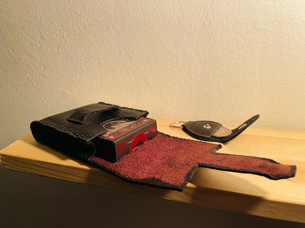 Black Forest Leather Deck Wallet and Coin Case